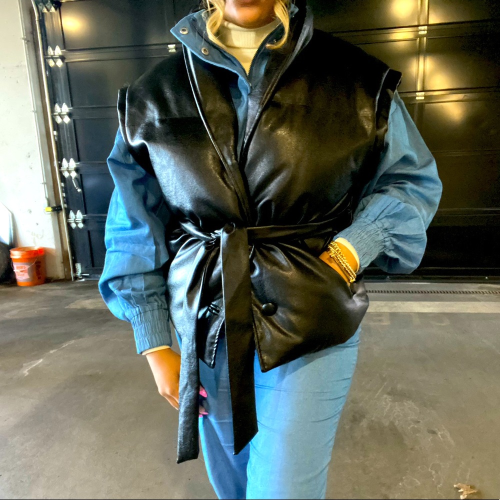 Vegan Leather bodywarmer